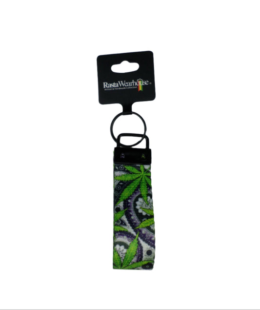 1-20039 *Rastafari - Key Fob / Marijuana Leaves