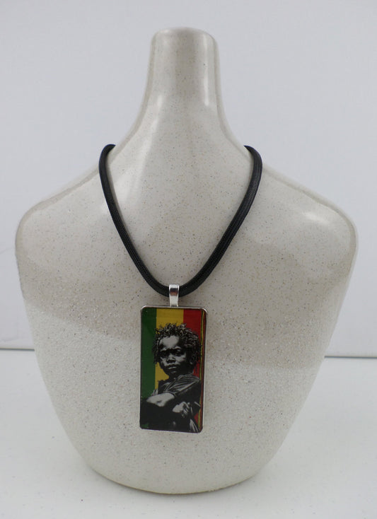 1-10029 *Rastafari Pendant and Cord - Rasta Baby