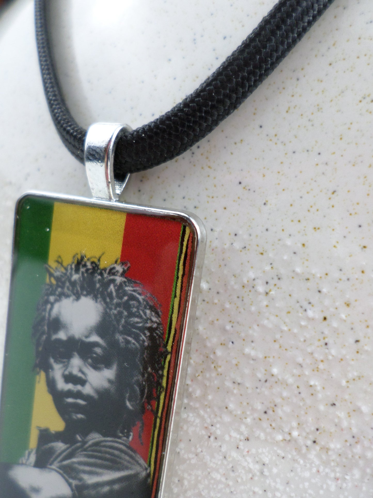 1-10029 *Rastafari Pendant and Cord - Rasta Baby