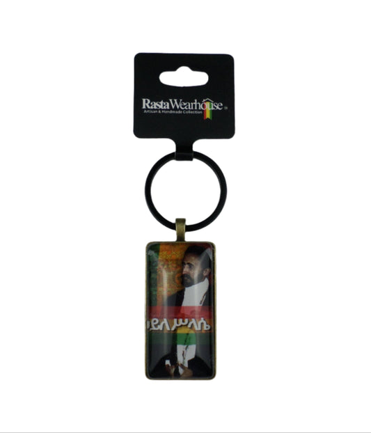 1-110047 *Rastafari Keychain - H.I.M.     ኃይለ ሥላሴ - (Limited Edition)