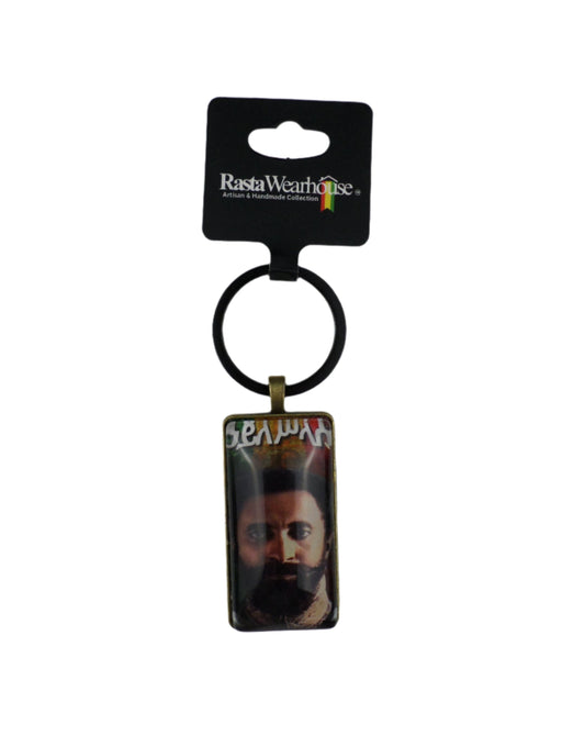 1-110051 *Rastafari Keychain -  Haile Selassie I   ኃይለ ሥላሴ - (Limited Edition)