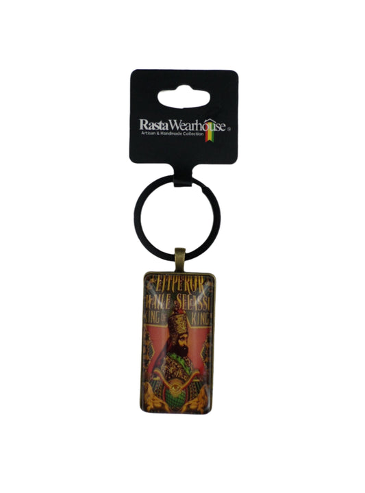 1-110055 Rastafari Keychain - Emperor Haile Selassie, King of Kings (Limited Edition)