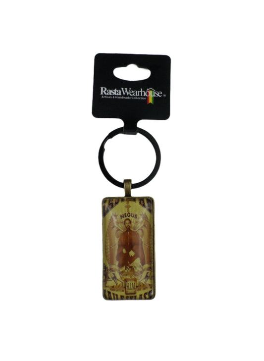 1-110057 Rastafari Keychain - Emperor Haile Selassie I, NEGUS (Limited Edition)