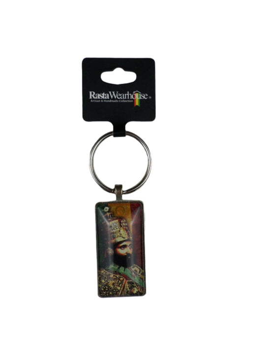 1-11033 *Rastafari Keychain with portrait of Emperor Haile Selassie I of Ethiopia