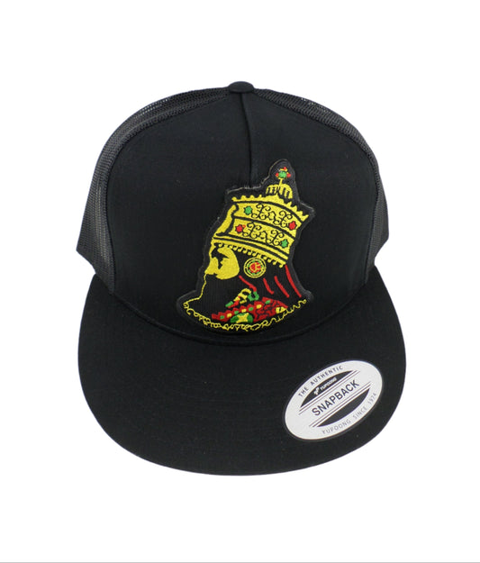 1-20064 Rasta Wearhouse Emperor Haile Selassie Embroidered Snapback