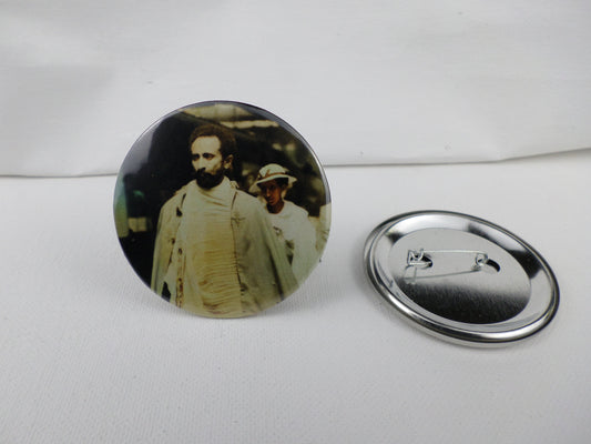 0-10031 Haile Selassie #31 Pin Button - 2.28 inch