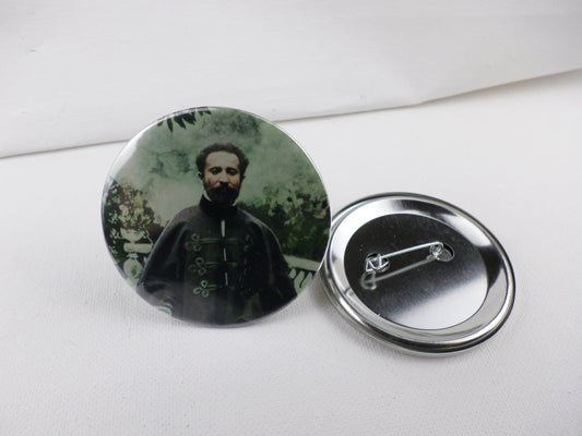 0-10028 Haile Selassie #28 Pin Button - 2.28 inch