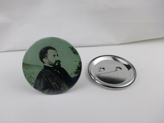 0-10018 Haile Selassie #18 Pin Button - 2.28 inch