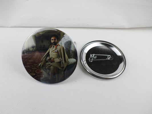 0-10016 Haile Selassie #16 Pin Button - 2.28 inch