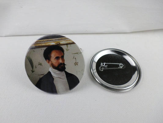 0-10014 Haile Selassie #14 Pin Button - 2.28 inch
