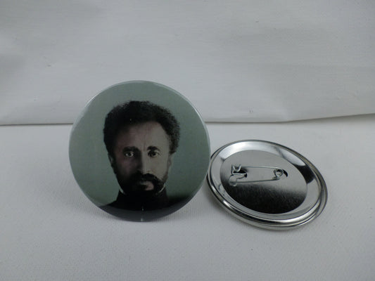 0-10011 Haile Selassie #11 Pin Button - 2.28 inch
