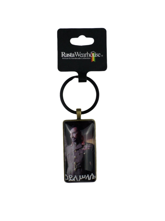 1-110053 *Rastafari Keychain - Emperor Haile Selassie I ኃይለ ሥላሴ - (Limited Edition)