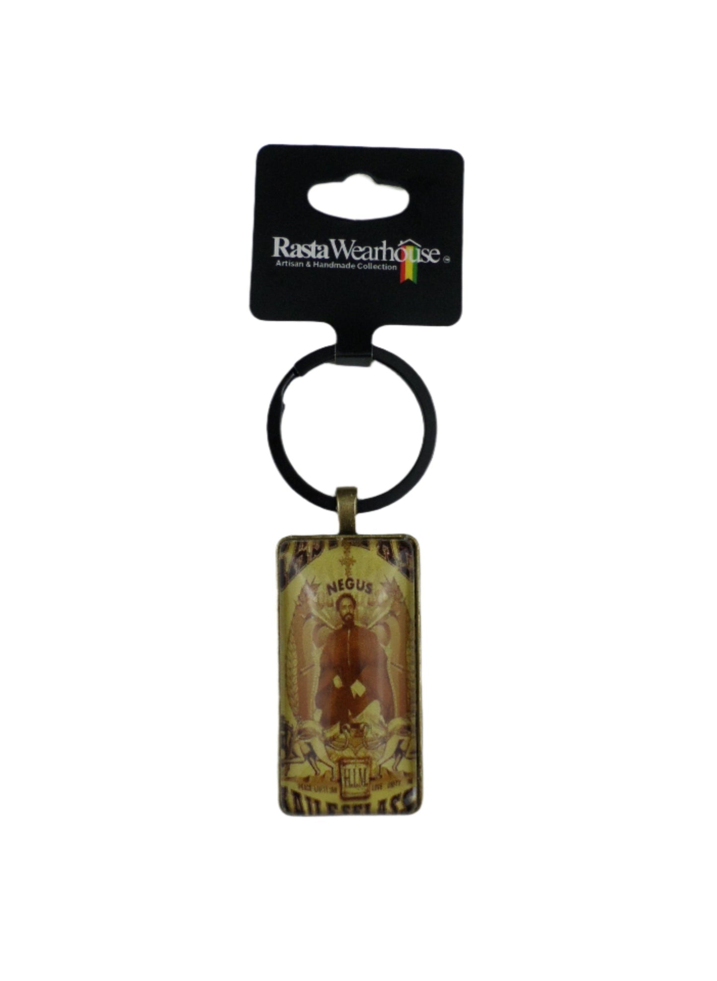 1-110057 Rastafari Keychain - Emperor Haile Selassie I, NEGUS (Limited Edition)