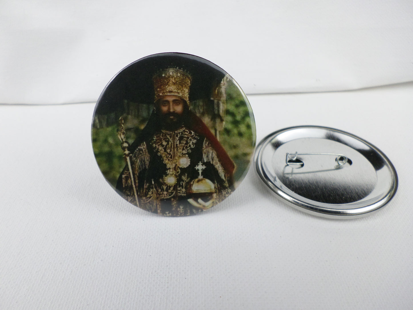 0-10036 Haile Selassie #36  Pin Button - 2.28 inch