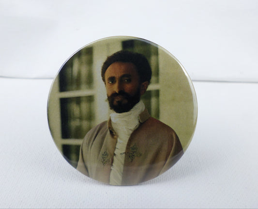 0-10035 Haile Selassie #35  Pin Button - 2.28 inch