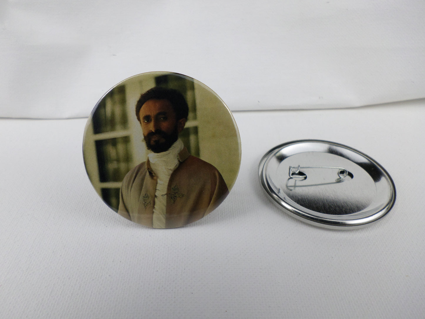 0-10035 Haile Selassie #35  Pin Button - 2.28 inch