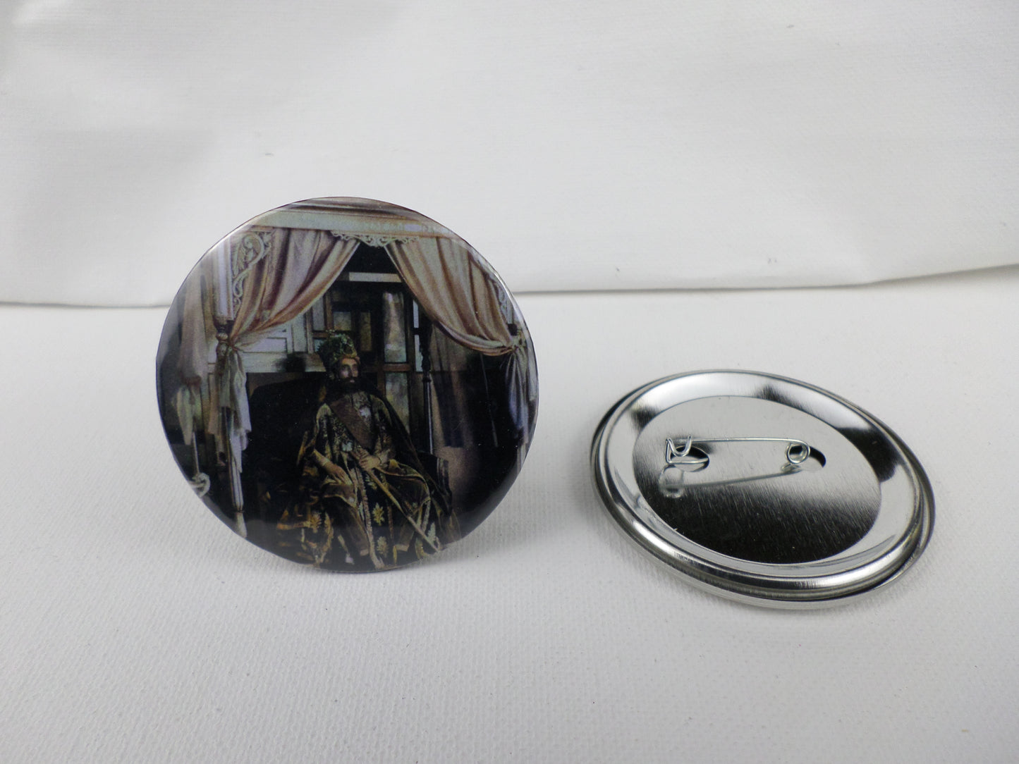 0-10034 Haile Selassie #34  Pin Button - 2.28 inch