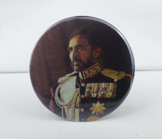 0-10025 Haile Selassie #25  Pin Button - 2.28 inch