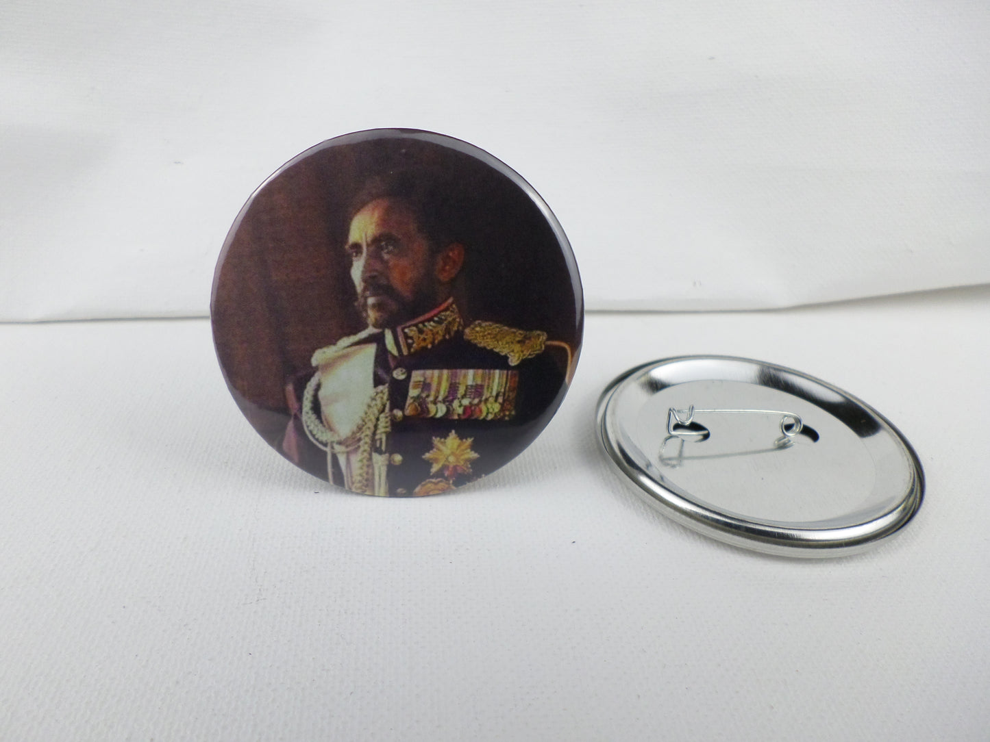 0-10025 Haile Selassie #25  Pin Button - 2.28 inch