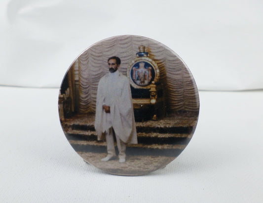 0-10033 Haile Selassie #33  Pin Button - 2.28 inch