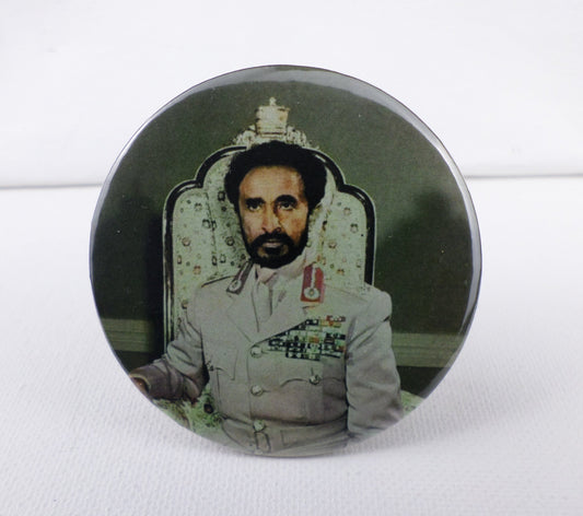 0-10024 Haile Selassie #24  Pin Button - 2.28 inch