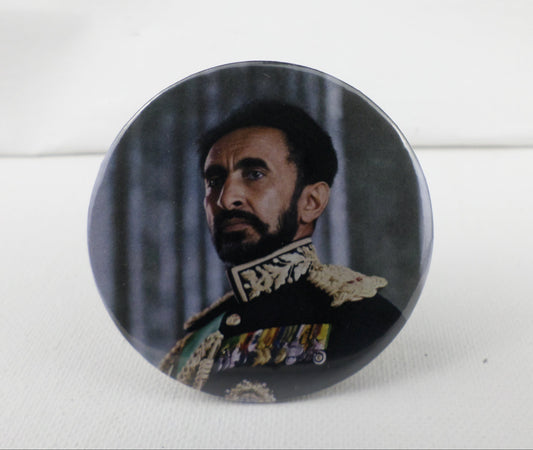 0-10023 Haile Selassie #23  Pin Button - 2.28 inch