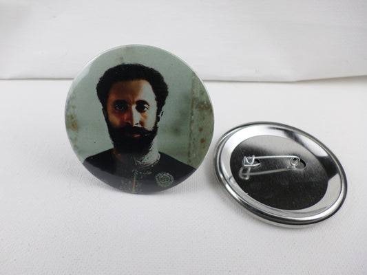 0-10029 Haile Selassie #29  Pin Button - 2.28 inch