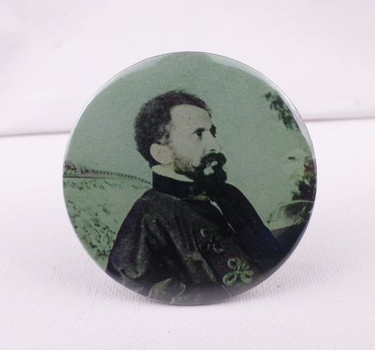 0-10018 Haile Selassie #18  Pin Button - 2.28 inch