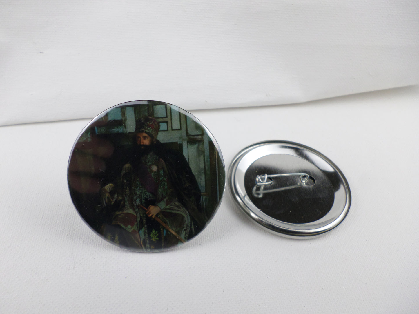 0-10026 Haile Selassie #26  Pin Button - 2.28 inch