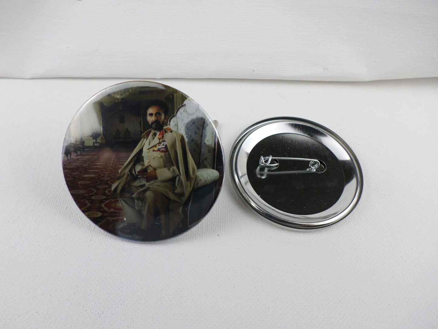 0-10016 Haile Selassie #16  Pin Button - 2.28 inch