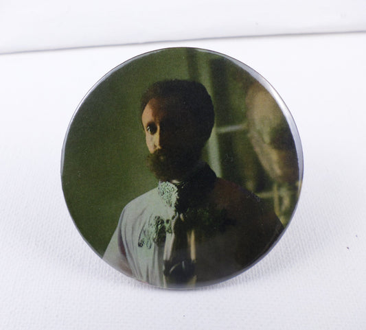 0-10013 Haile Selassie #13  Pin Button - 2.28 inch